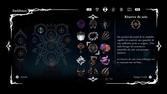 Réserve de soie - Hollow Knight : Silksong