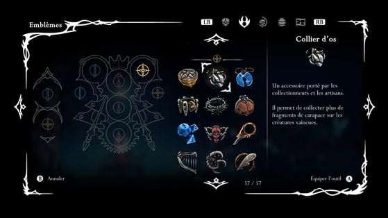 Collier d'os - Hollow Knight : Silksong